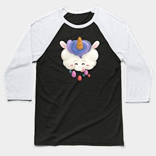 Unicorn Rainy Cloud Baseball T-Shirt